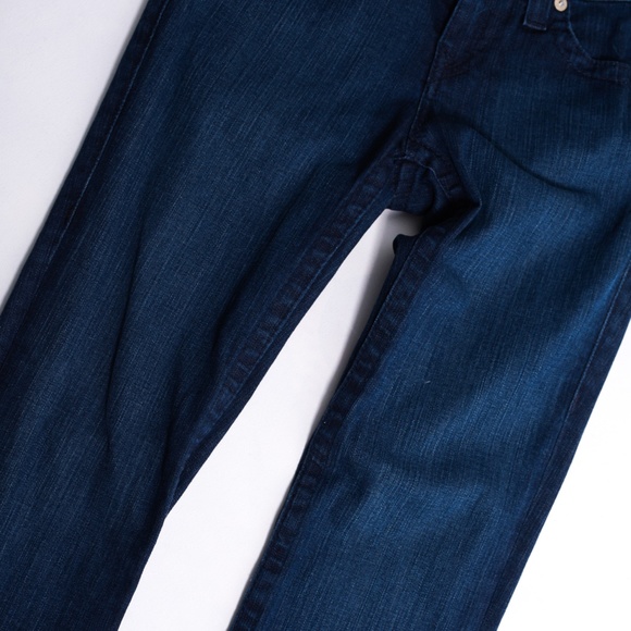 True Religion Tori Dark Wash Denim Embellished Jeans Pockets Size 27 x 30 - Picture 5 of 16